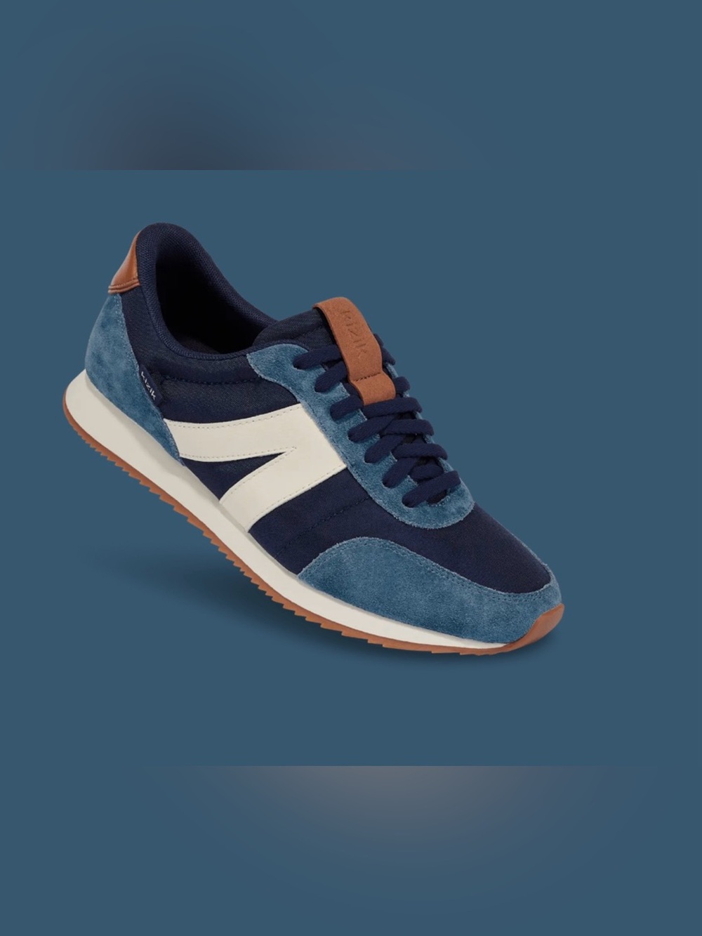 KIZIK- BLUE & CREAM retro tennis shoes - Picture 8 of 8